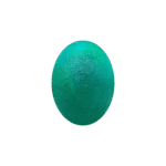 PELOTA DE GEL OVALADA 6.5CM VERDE 20LBS 1 UNIDAD