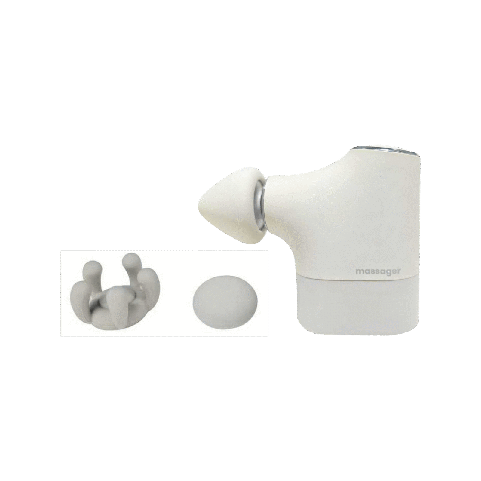 MINI MASAJEADOR PISTOLA 2 MINI MASAJEADOR PISTOLA BLANCO - Imagen 1